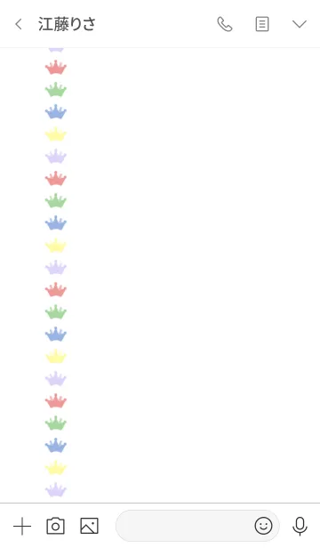 [LINE着せ替え] 5カラー クラウンの画像3