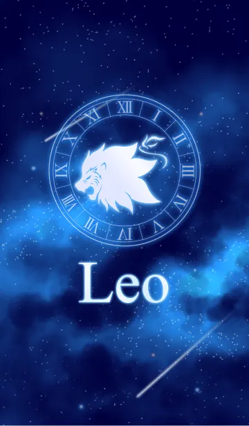 [LINE着せ替え] 12星座 獅子座 -青の時間の世界-の画像1