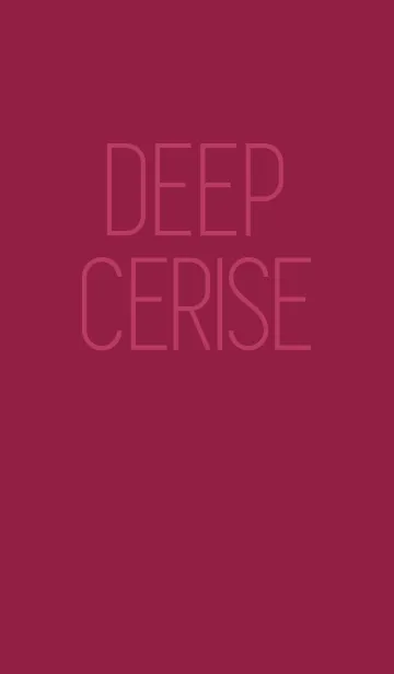 [LINE着せ替え] シンプル ディープチェリー - DEEP CERISEの画像1