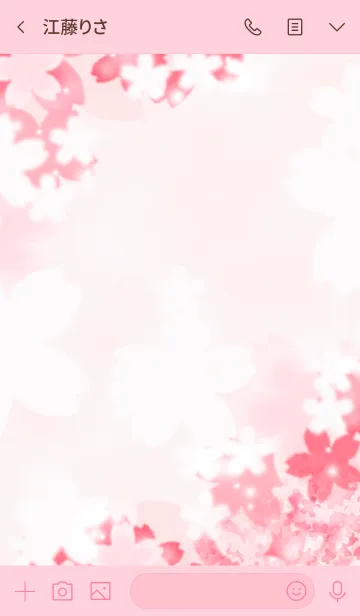 [LINE着せ替え] 桜時間 キュート＆スウィートの画像3
