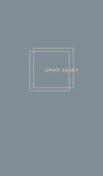 [LINE着せ替え] simple square =dusty blue=の画像1