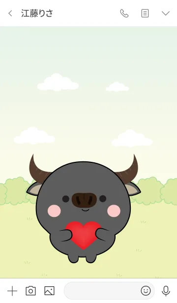 [LINE着せ替え] Mini Lovely Buffalo Theme (jp)の画像3