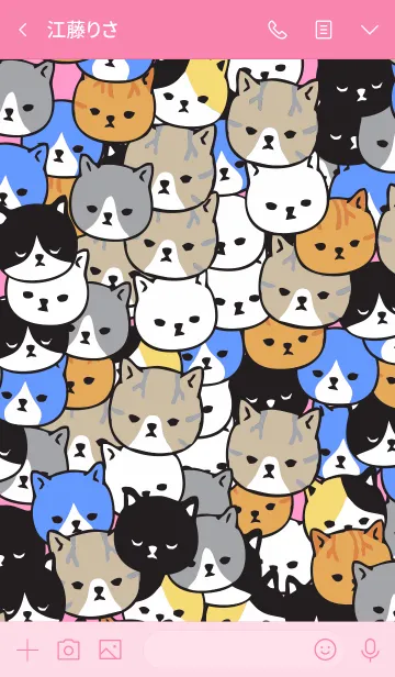 [LINE着せ替え] のぞき猫の画像3