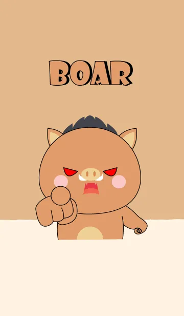 [LINE着せ替え] I'm Cute Cute Boar Theme (jp)の画像1