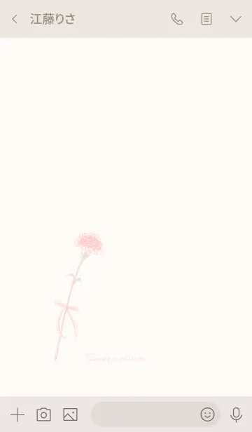 [LINE着せ替え] シンプル・カーネーションの画像3