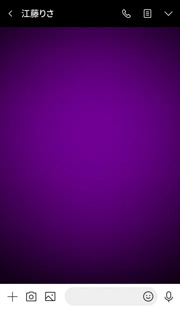 [LINE着せ替え] Violet Purple In Black v.4 (jp)の画像3