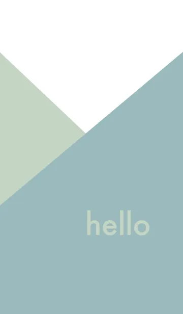 [LINE着せ替え] hello - ブルー＆ベージュの画像1