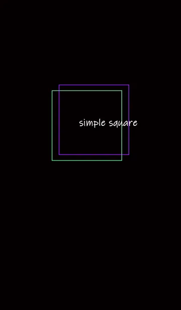 [LINE着せ替え] simple square =purple green=の画像1