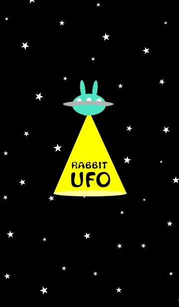 [LINE着せ替え] ★★★ウサギのUFO★★★の画像1