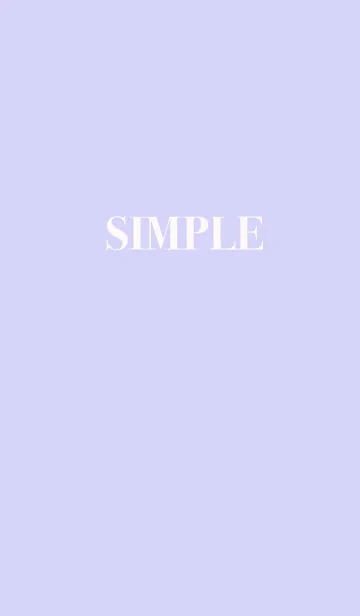 [LINE着せ替え] Minimal pastel purple line themeの画像1