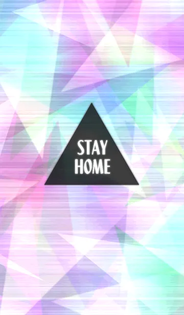 [LINE着せ替え] #stayhome ▲ ホログラムの画像1