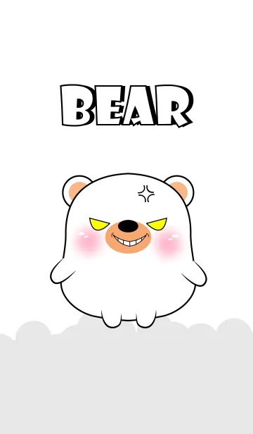 [LINE着せ替え] Emotion Angry White Bear (jp)の画像1