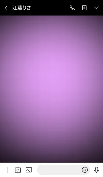 [LINE着せ替え] Lavender Purple In Black v.5 (jp)の画像3