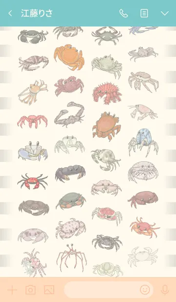 [LINE着せ替え] カニだらけ！の画像3