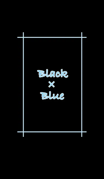 [LINE着せ替え] シンプルBlack×Blue-Blackの画像1
