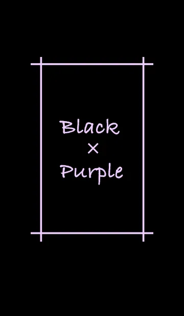 [LINE着せ替え] シンプルBlack×Purple-Blackの画像1