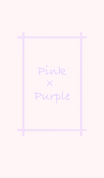 [LINE着せ替え] Simple Pink×Purple-Pinkの画像1