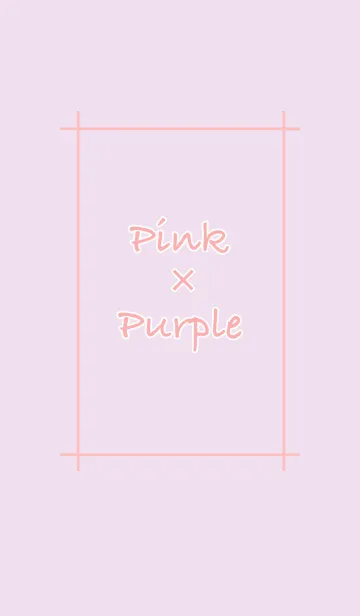 [LINE着せ替え] Simple Pink×Purple-Purpleの画像1