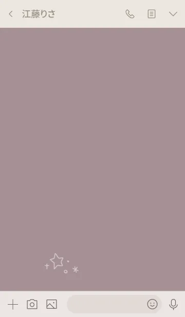 [LINE着せ替え] スモーキーピンクと小さな星の画像3