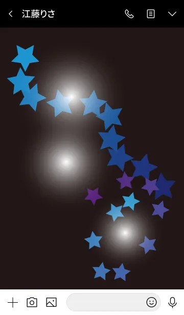 [LINE着せ替え] Flowing starsの画像3