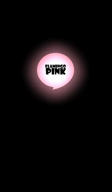 [LINE着せ替え] Flamingo Pink In Black v.5 (jp)の画像1