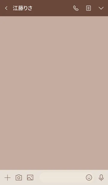 [LINE着せ替え] シンプル（beige brown)V.521の画像3