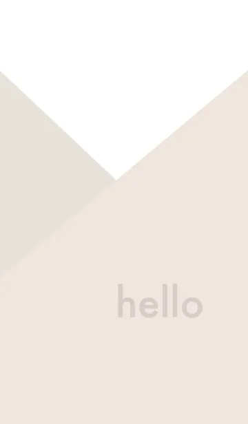 [LINE着せ替え] hello - ベージュの画像1