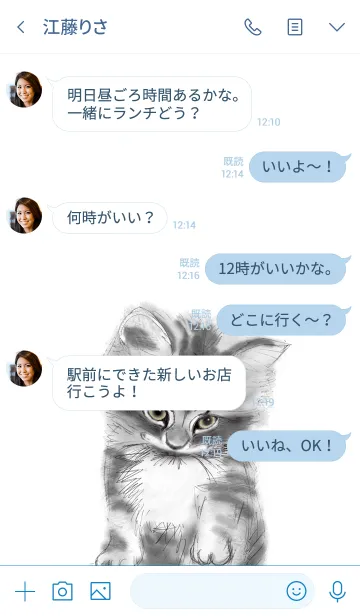 [LINE着せ替え] 毎日は猫の日ですの画像4