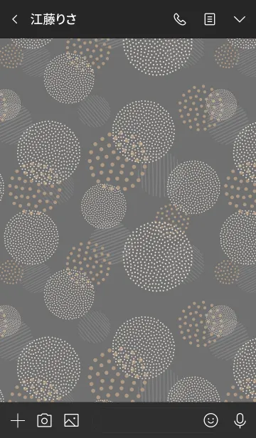 [LINE着せ替え] LOVE BUBBLES STYLE-BLACKの画像3