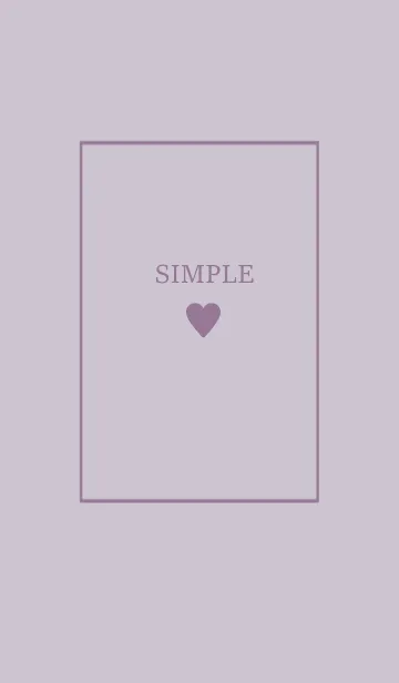 [LINE着せ替え] 大人のシンプルハート =dusty purple*=の画像1