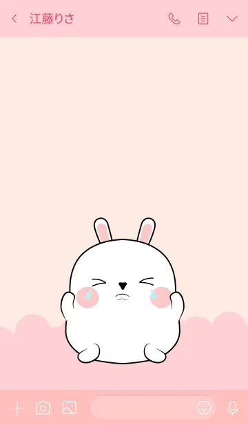 [LINE着せ替え] Love Cute Cute White Rabbit (jp)の画像3