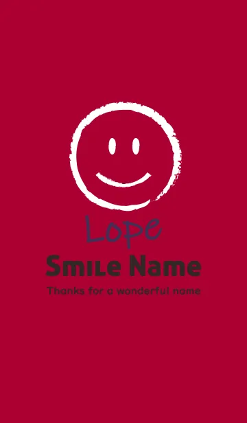 [LINE着せ替え] Smile Name Lopeの画像1