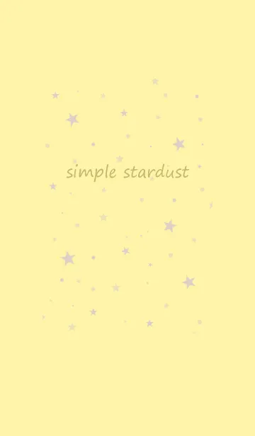 [LINE着せ替え] simple stardust**yellow beigeの画像1