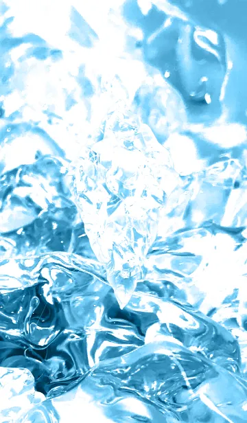 [LINE着せ替え] 氷の世界 - 青の画像1