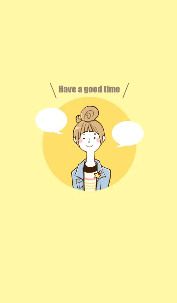 [LINE着せ替え] Have a good time -yellow-の画像1