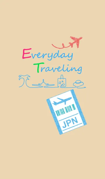 [LINE着せ替え] Everyday Traveling ー旅気分ーの画像1