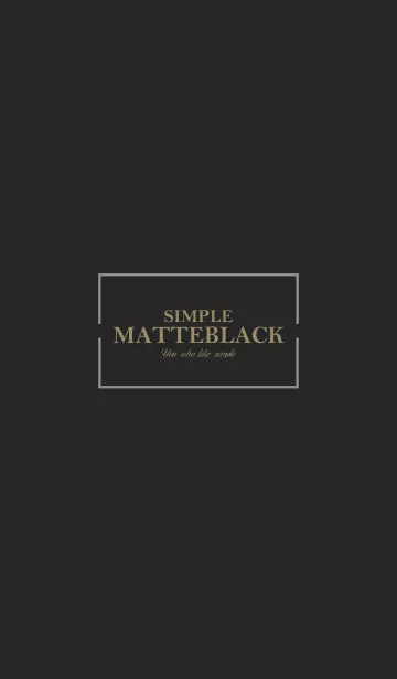 MATTE BLACK 34 -SIMPLE-のLINE着せ替え