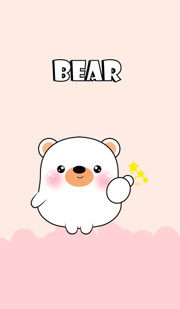 [LINE着せ替え] Love Cute Cute White Bear (jp)の画像1