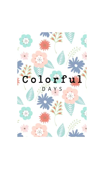 [LINE着せ替え] Colorful days 01の画像1