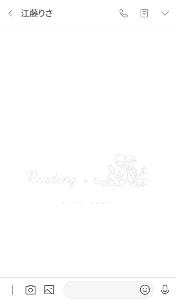 [LINE着せ替え] 読書 きせかえの画像3