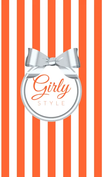 [LINE着せ替え] Girly Style-SILVERStripes7の画像1