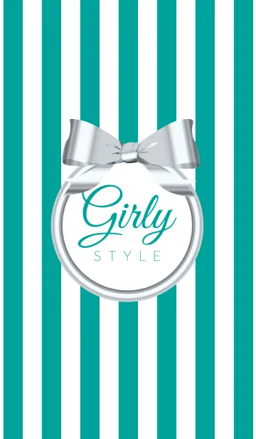 [LINE着せ替え] Girly Style-SILVERStripes9の画像1