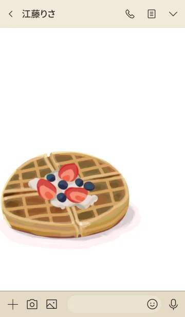 [LINE着せ替え] waffleワッフルの画像3