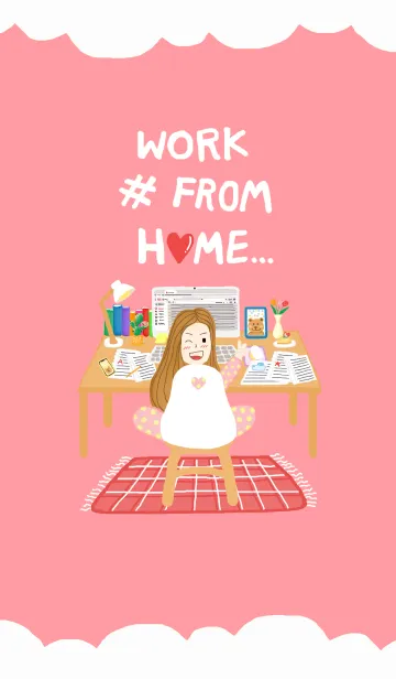 [LINE着せ替え] #WorkFromHome (JP)の画像1