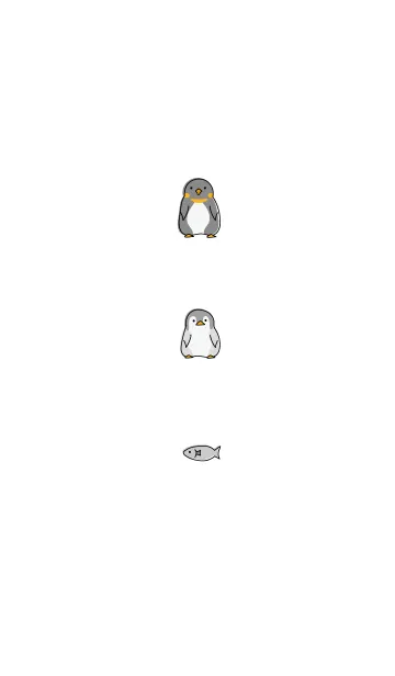 [LINE着せ替え] ころがる皇帝ペンギンの画像1