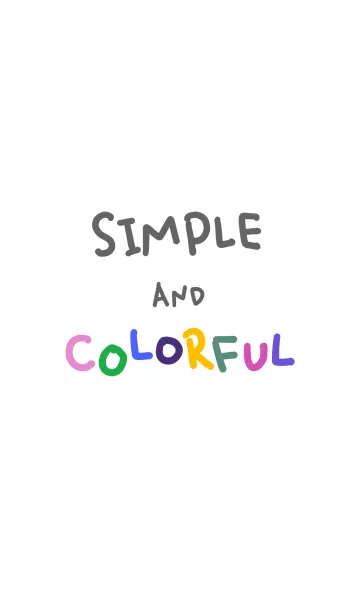 [LINE着せ替え] Simple and Colorful Themeの画像1