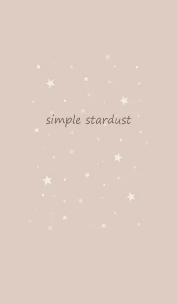 [LINE着せ替え] simple stardust**beigeの画像1