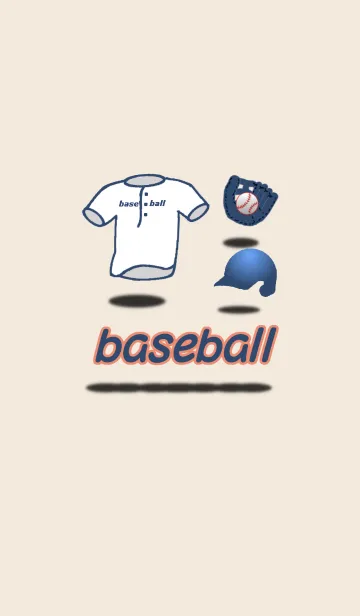 [LINE着せ替え] 海色（青）野球道具あれこれの画像1