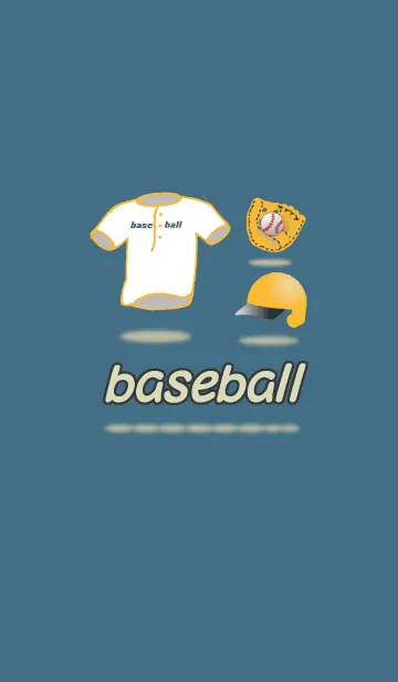 [LINE着せ替え] サンシャイン色の黄色い野球道具あれこれの画像1