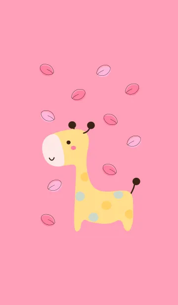 [LINE着せ替え] Cute giraffe 34 ^^の画像1